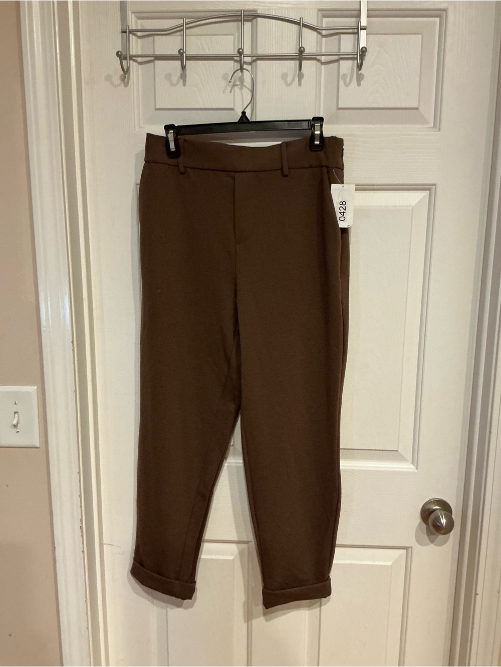 Splendid Brown Cropped Tailored Trousers